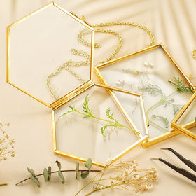 FOCHIER F double-sided brass frame presents two images at once.