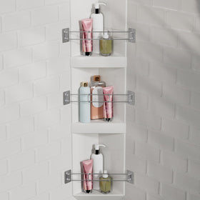 FOCSPROD adjustable RV shower corner bar extending from 7.9 to 13.7 inches for tight spaces