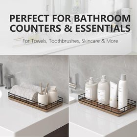 Focusonit compact design maximizes small bathroom counter space.