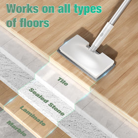 FODFINU 11-in-1 steam mop with 23ft cord for wide-room cleaning