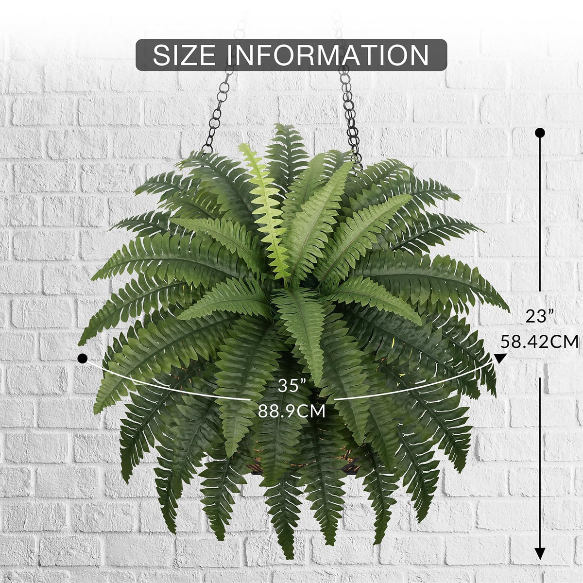 FOGSKY fake ferns large leaves 17in create dramatic foliage in any room.