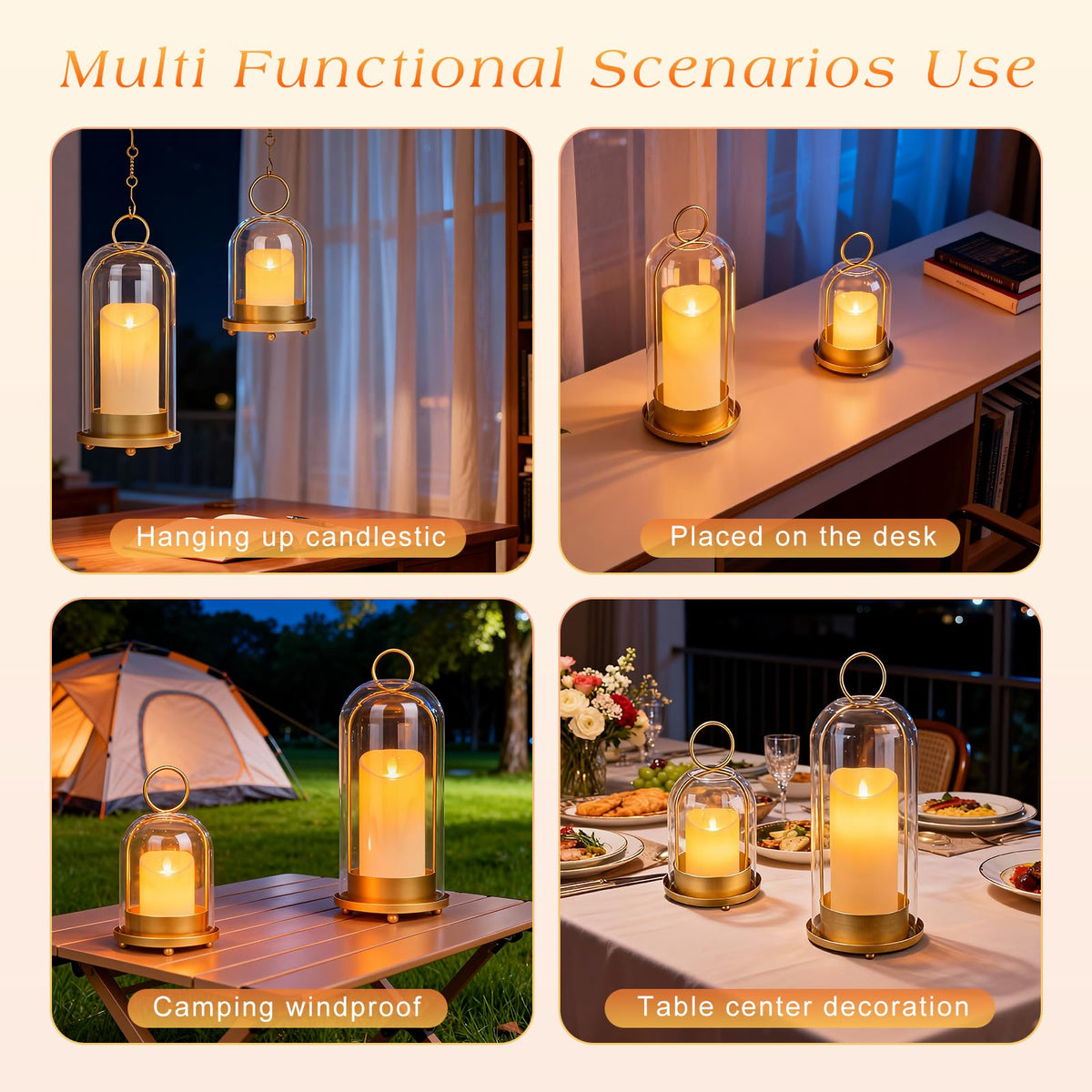 Fohil hanging setup for indoor or outdoor use during gatherings.