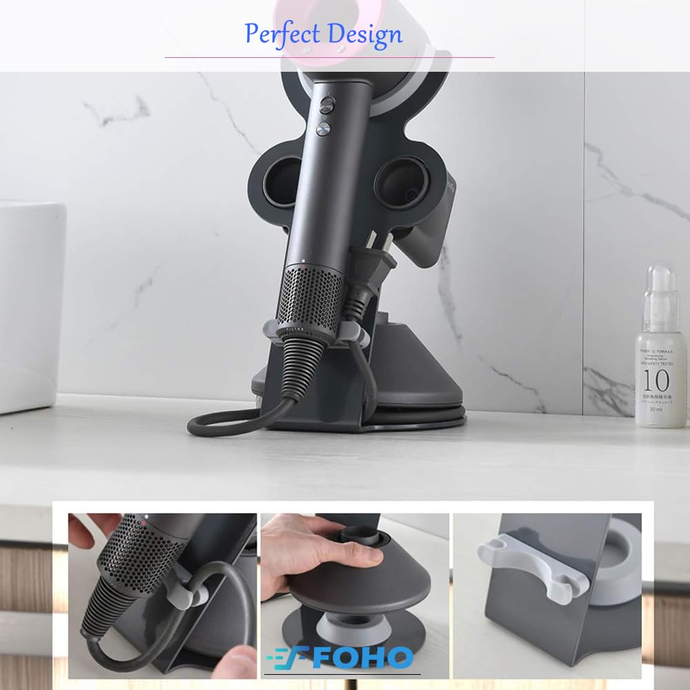 Foho Supersonic diffuser slot holds diffusers securely for quick access.