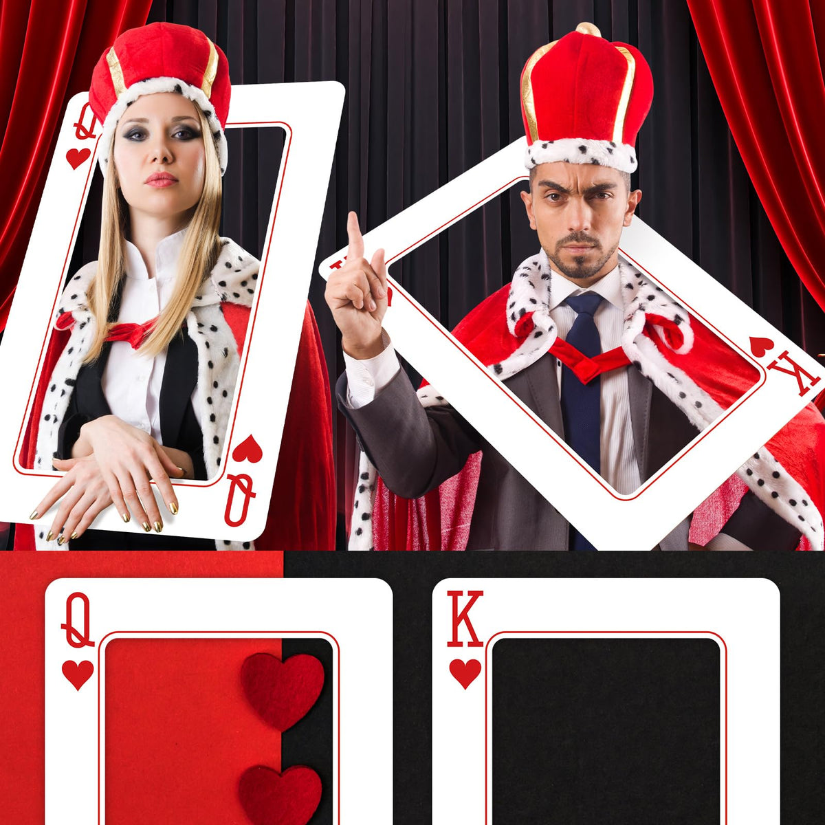 Foilswirl casino-night photo frame enhances indoor party ambiance