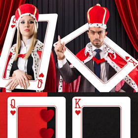 Foilswirl casino-night photo frame enhances indoor party ambiance