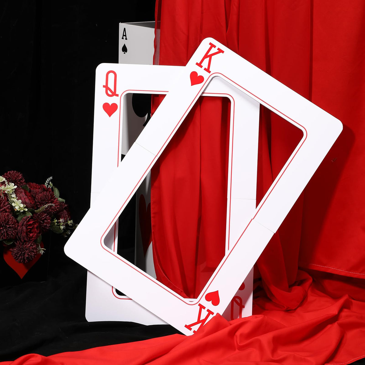 Foilswirl giant playing-card prop adds bold focal point to decor