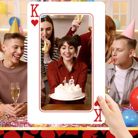 Foilswirl wedding and festival poker-deco for themed celebrations