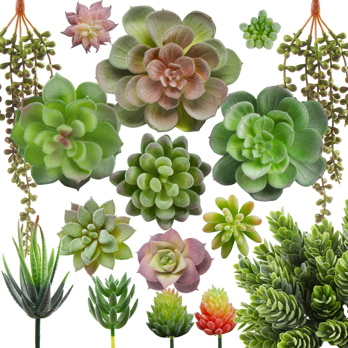 FOIMAS artificial succulent collection 16 pieces for versatile decor