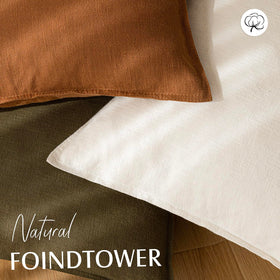 Foindtower 22x22 pillow cover on sofa ideal for refresh.