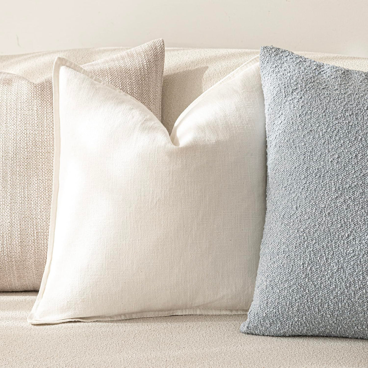 Foindtower 24x24 inch pillow cover fits standard cushions for easy styling