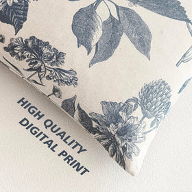 Foindtower blue floral pattern decorative cover ideal for sofa or bed