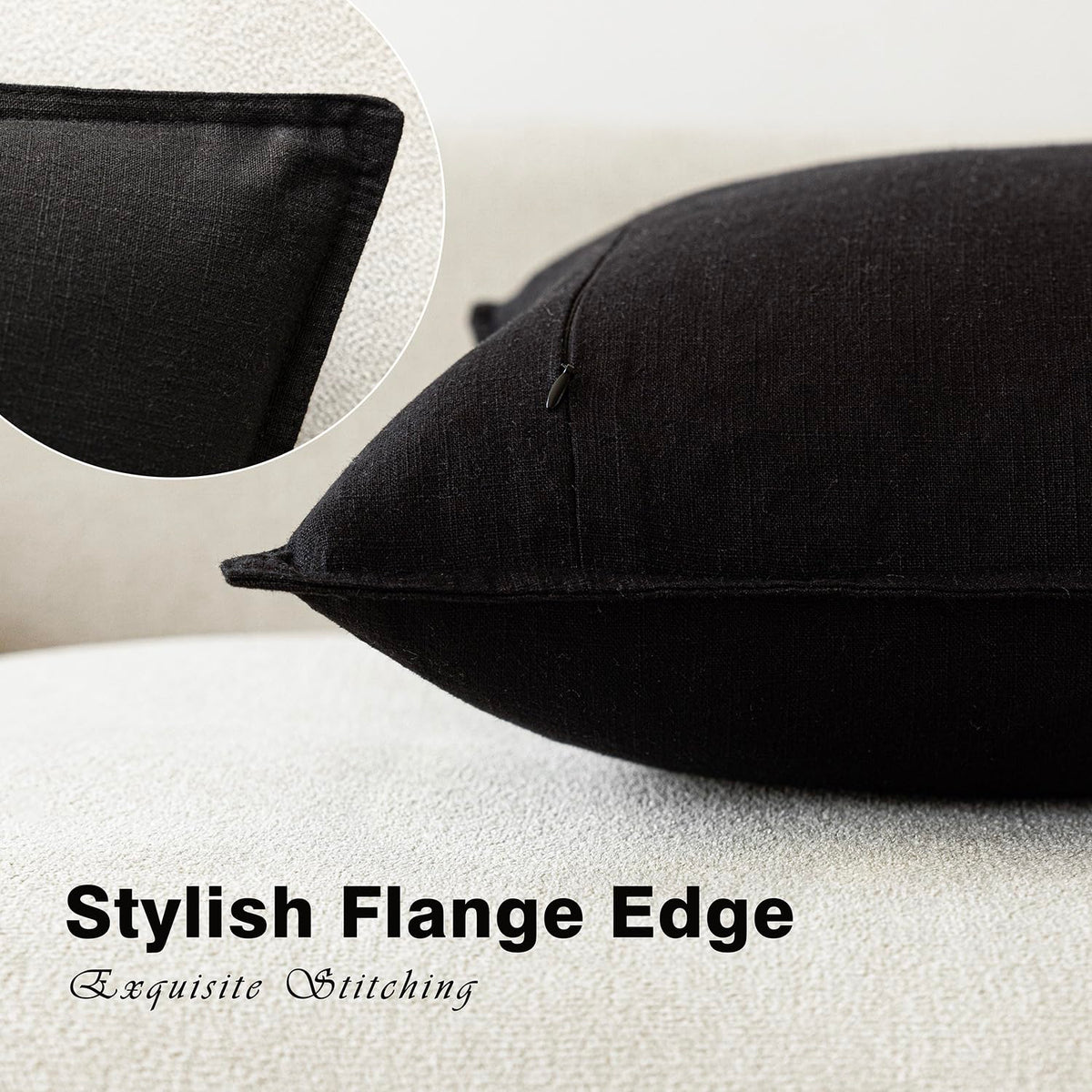 Foindtower boho farmhouse decor pillow cover complements neutral palettes beautifully.