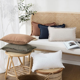 Foindtower boho fringe decorative pillow enhances seasonal decor.