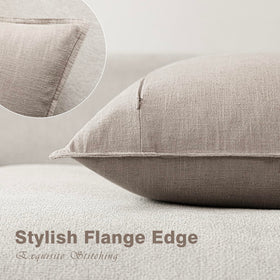 Foindtower boho pillow cover with flange edges enhances cozy living spaces.
