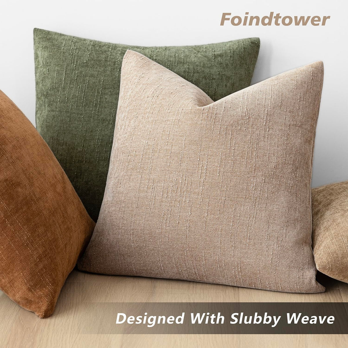 Foindtower cozy bedroom accent pillow cover enhances comfort and style.