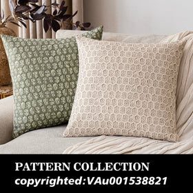 Foindtower farmhouse-style pillow cover suited for sofa and bed