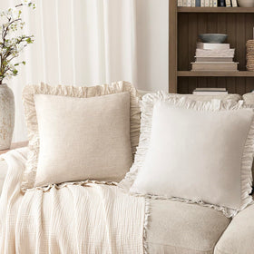 Foindtower hidden zipper pillow cover maintains clean lines during use