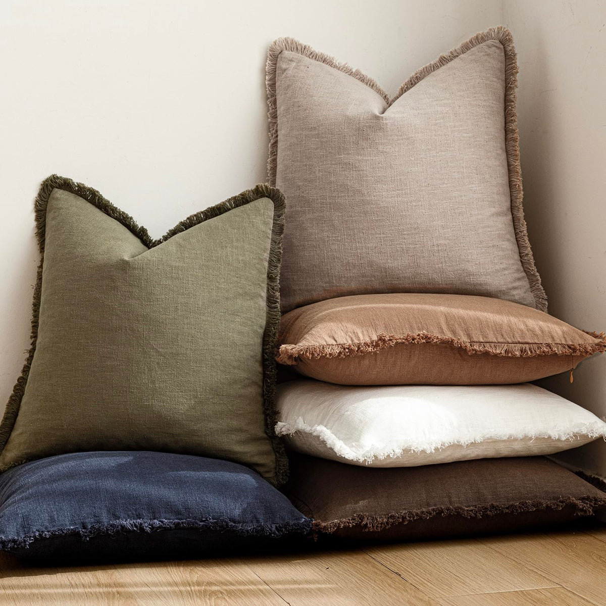 Foindtower pillow cover suitable for indoor spaces and sunlit patios.