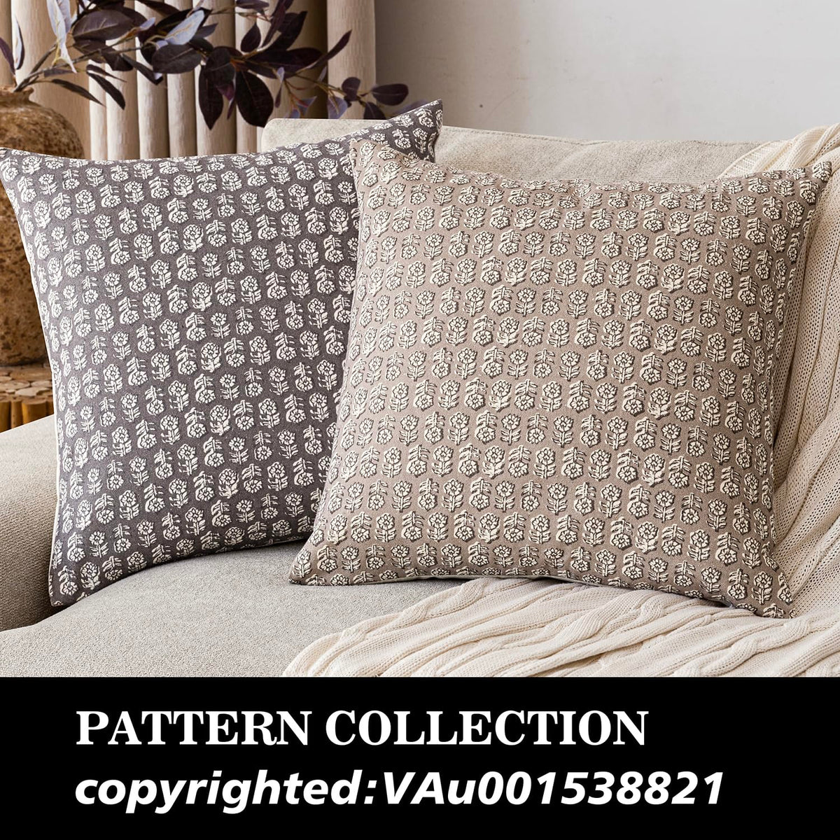 Foindtower vintage floral pattern complements farmhouse and boho interiors.