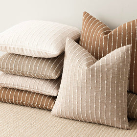 Foindtower 18x18 pillow cover in natural beige adds neutral sophistication