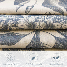 Foindtower linen blend fabric close-up showing breathable, durable texture
