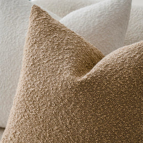 Foindtower neutral camel pillow cover matches any room style