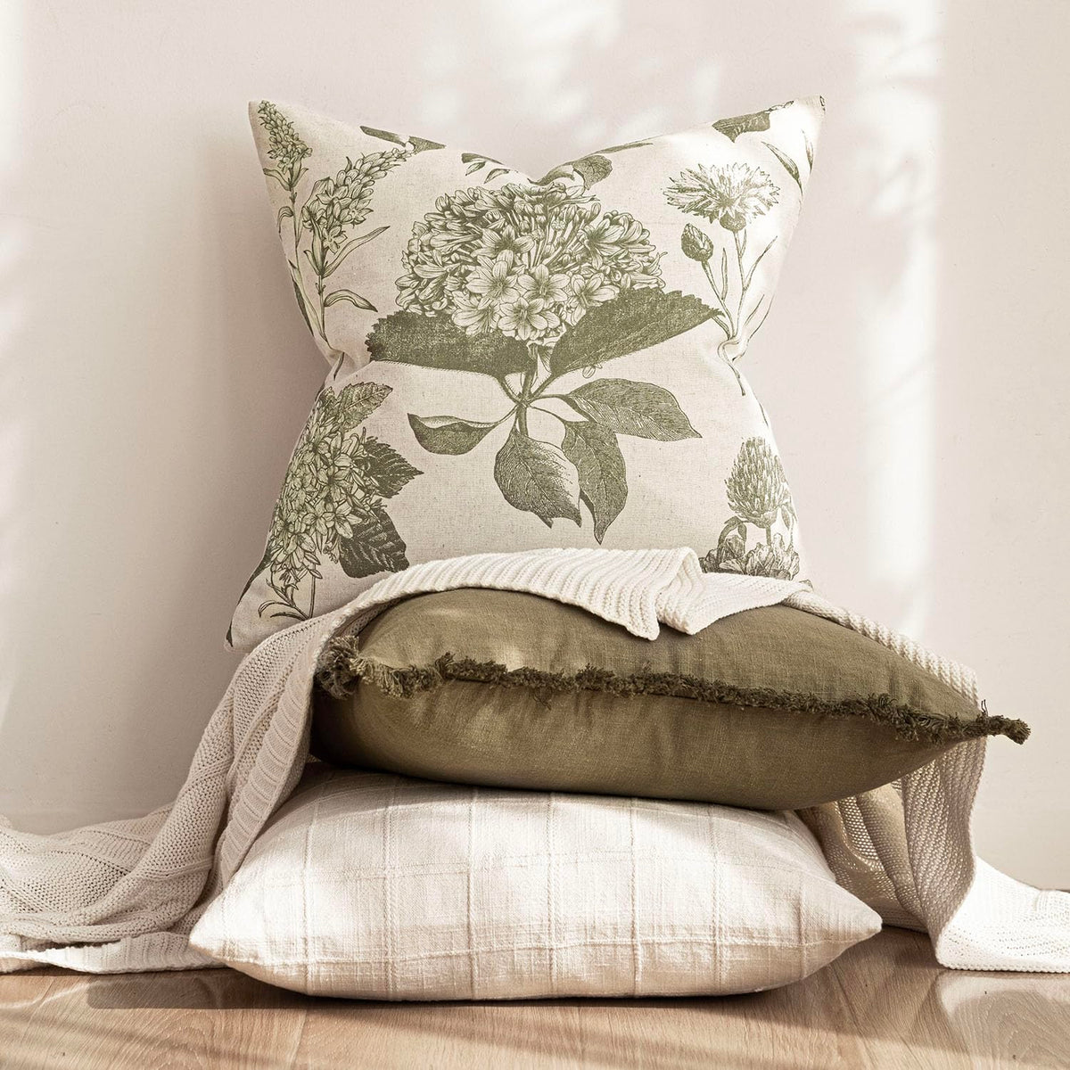 Foindtower pack of 2 pillow covers ships ready for instant styling.