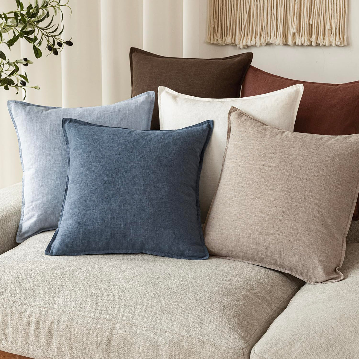Foindtower packaged pillow covers ready for home decor
