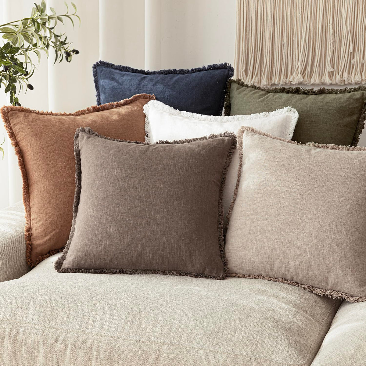 Foindtower packaged set of 2 pillow covers—ready to refresh decor.