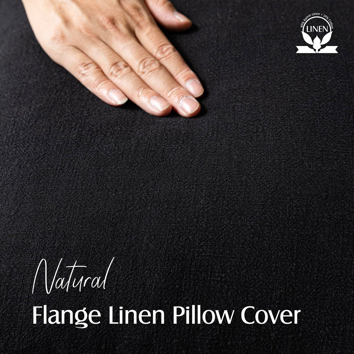 Foindtower pillow cover with flange edges highlights durable stitching and refined details.