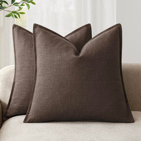 Foindtower pillow cover with flange edges for durable, stylish cushions in any room.