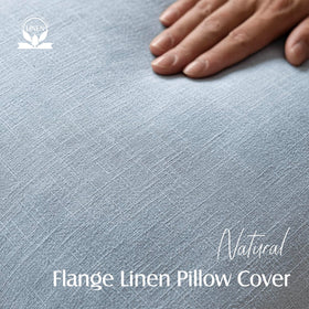 Foindtower ramie-cotton pillow cover with soft breathable fabric