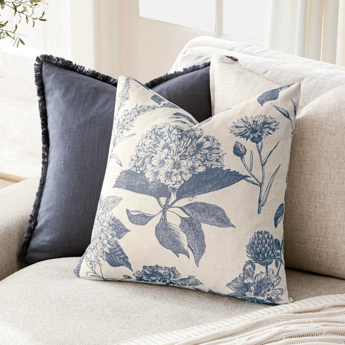 Foindtower set of 2 pillow covers for easy home refresh
