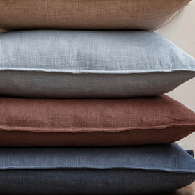 Foindtower sky blue decor pillow cover enhances living room ambiance.