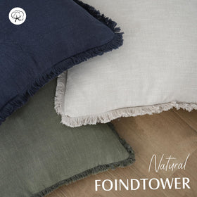 Foindtower two-pack navy fringe covers offer easy home refresh.