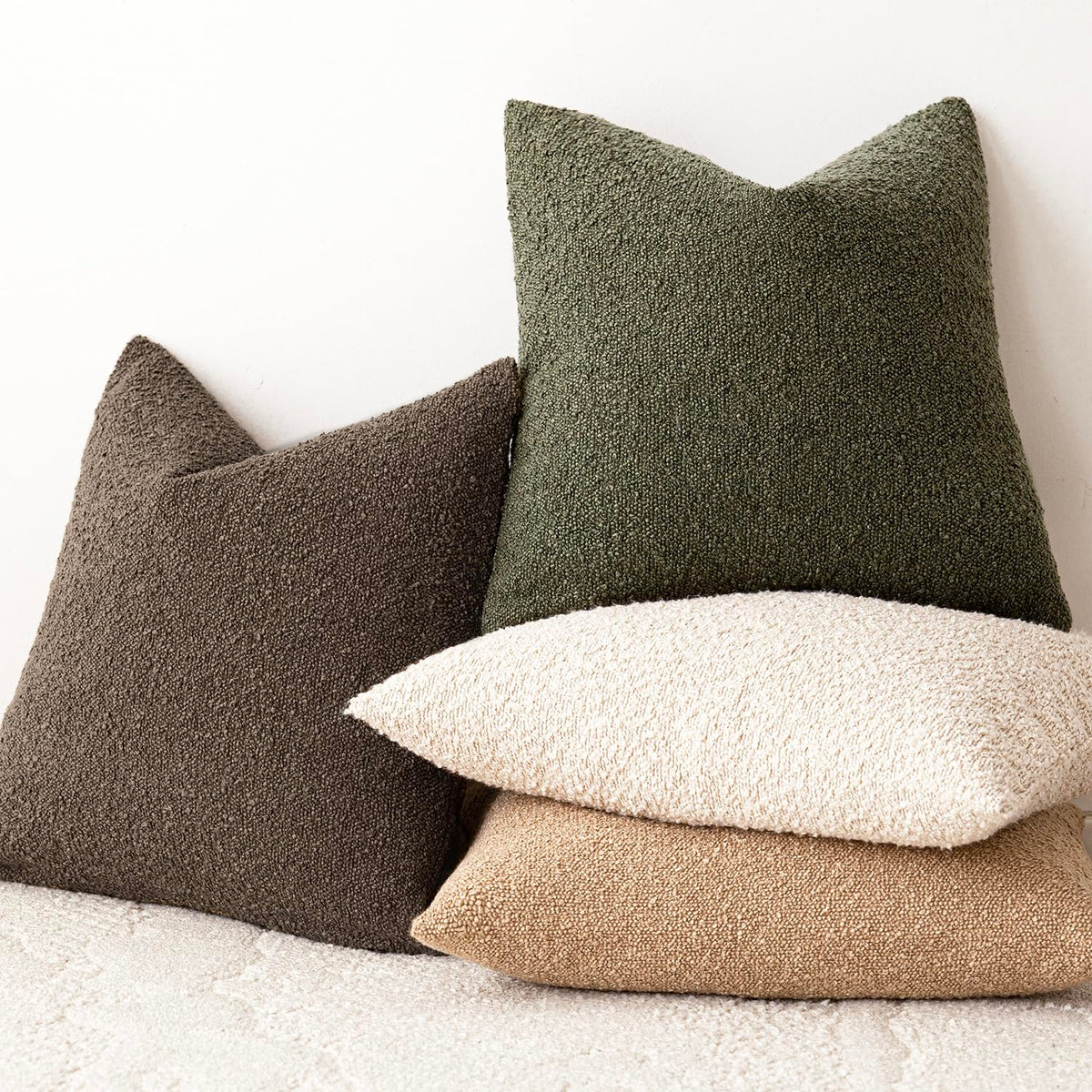 Foindtower two-pack pillow covers provide quick styling options.