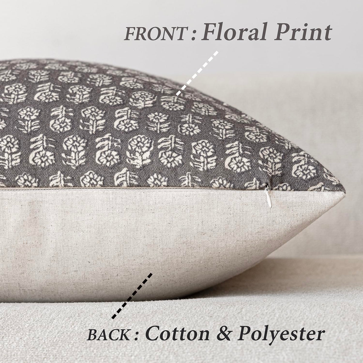 Foindtower vintage floral pattern cover adds timeless charm to living rooms