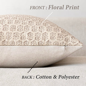 Foindtower pillow cover with hidden zipper detail for a clean look