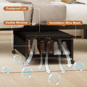 Fokyfok clothes storage under bed fits seasonal outfits neatly