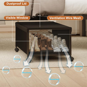 Fokyfok versatile under-bed containers for clothing, toys, blankets, or books.