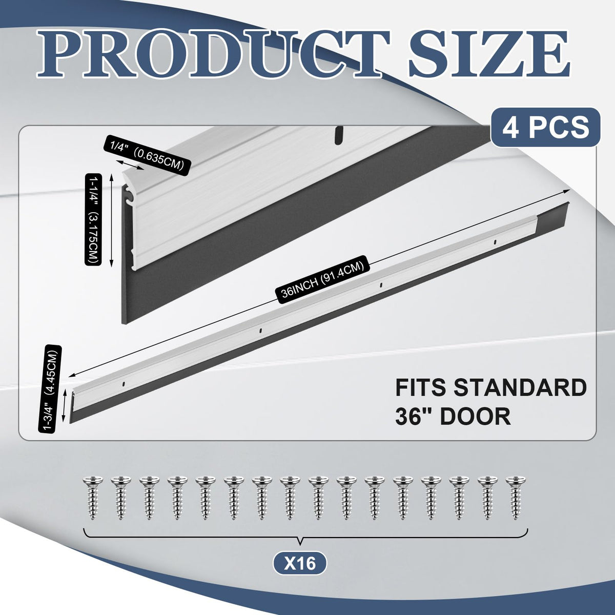 FoldTier aluminum alloy frame and rubber seal provides durable bottom door protection.