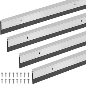 FoldTier door sweep with four pieces seals the bottom of a door and blocks drafts.