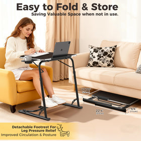 FoldWise edge stopper prevents items from sliding during meals