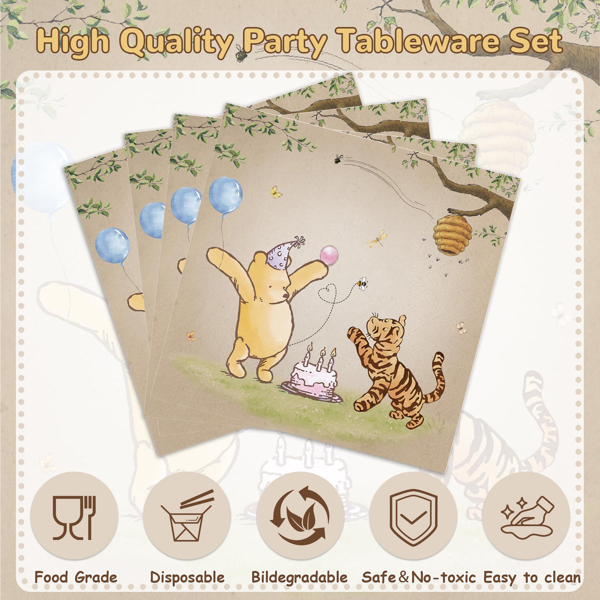 FOLNESH Winnie Bear cups offer mess-free sipping for little guests