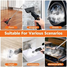 Fololicx steam cleaner car interior cleaning for upholstery and mats