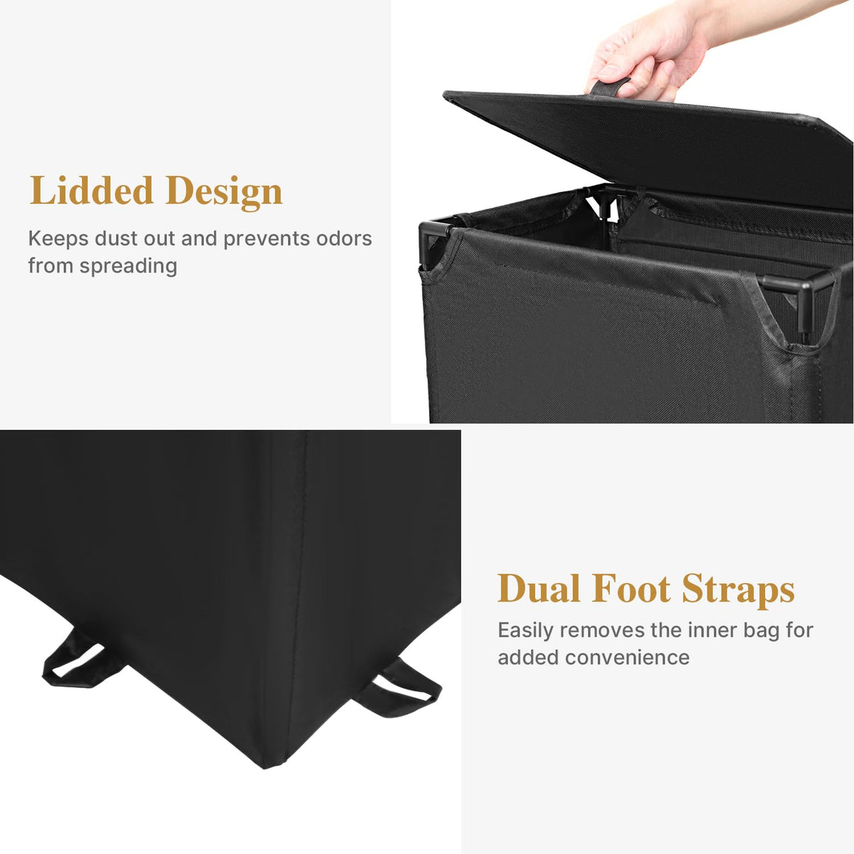 Foluck 600D Oxford fabric offers durable, long-lasting use.