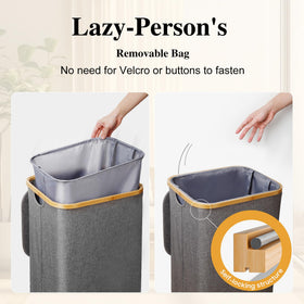 Foluck inner bag removable for easy laundry transfer.