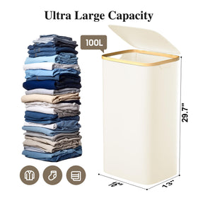 Foluck removable inner bag allows easy transfer and removal of laundry.
