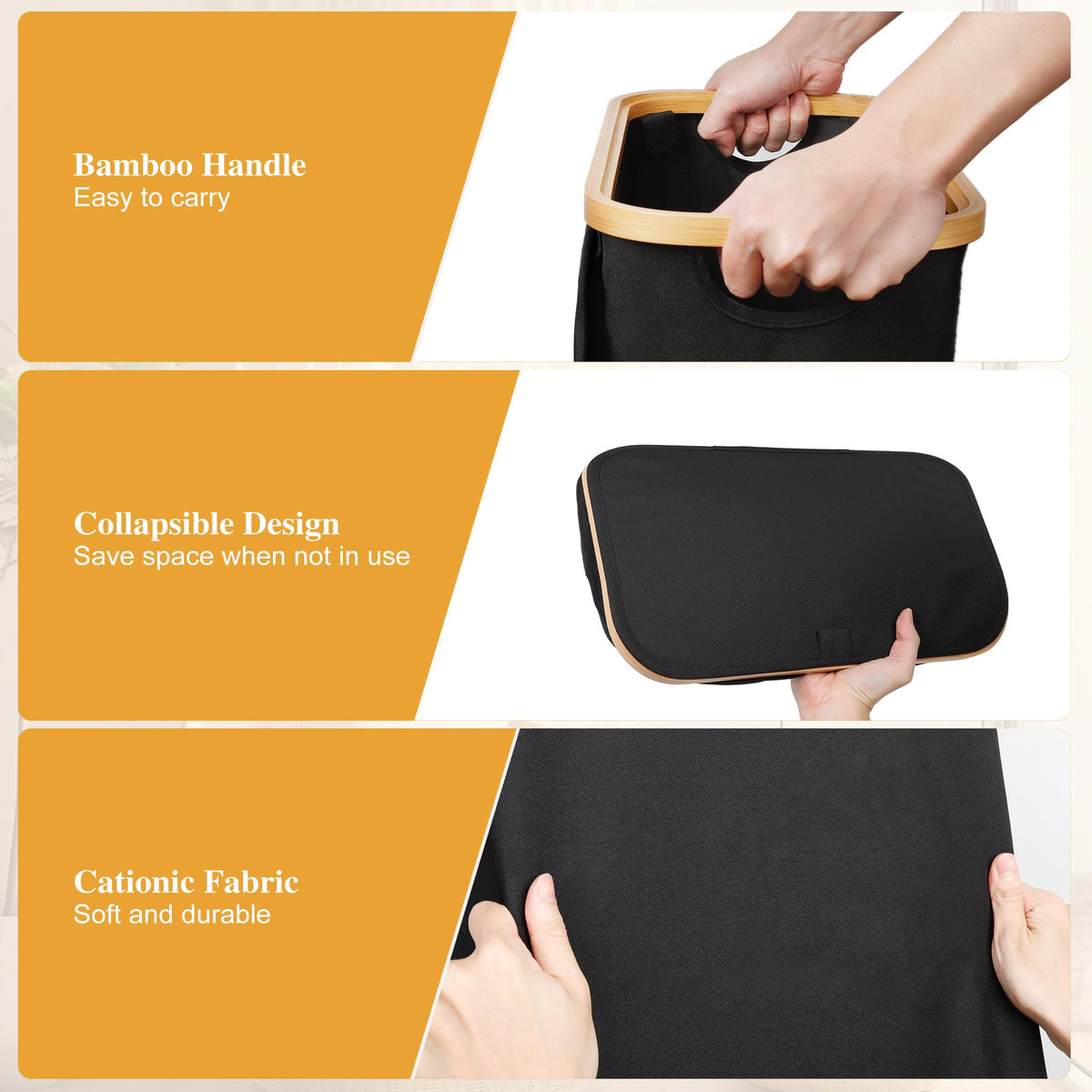 Foluck Slim Laundry Hamper dorm bedroom use shows versatile solution for clutter.