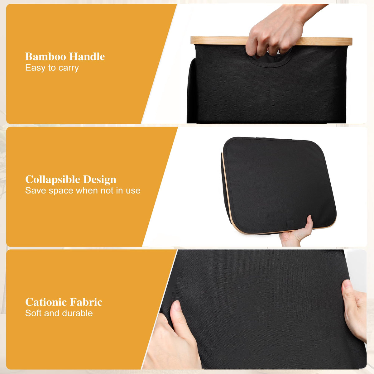 Foluck waterproof 600D fabric helps resist moisture and odors.